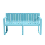 Ricki 5 Piece Modern Patio or Poolside Set - Tiffany Blue