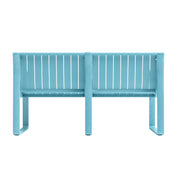 Ricki 5 Piece Modern Patio or Poolside Set - Tiffany Blue