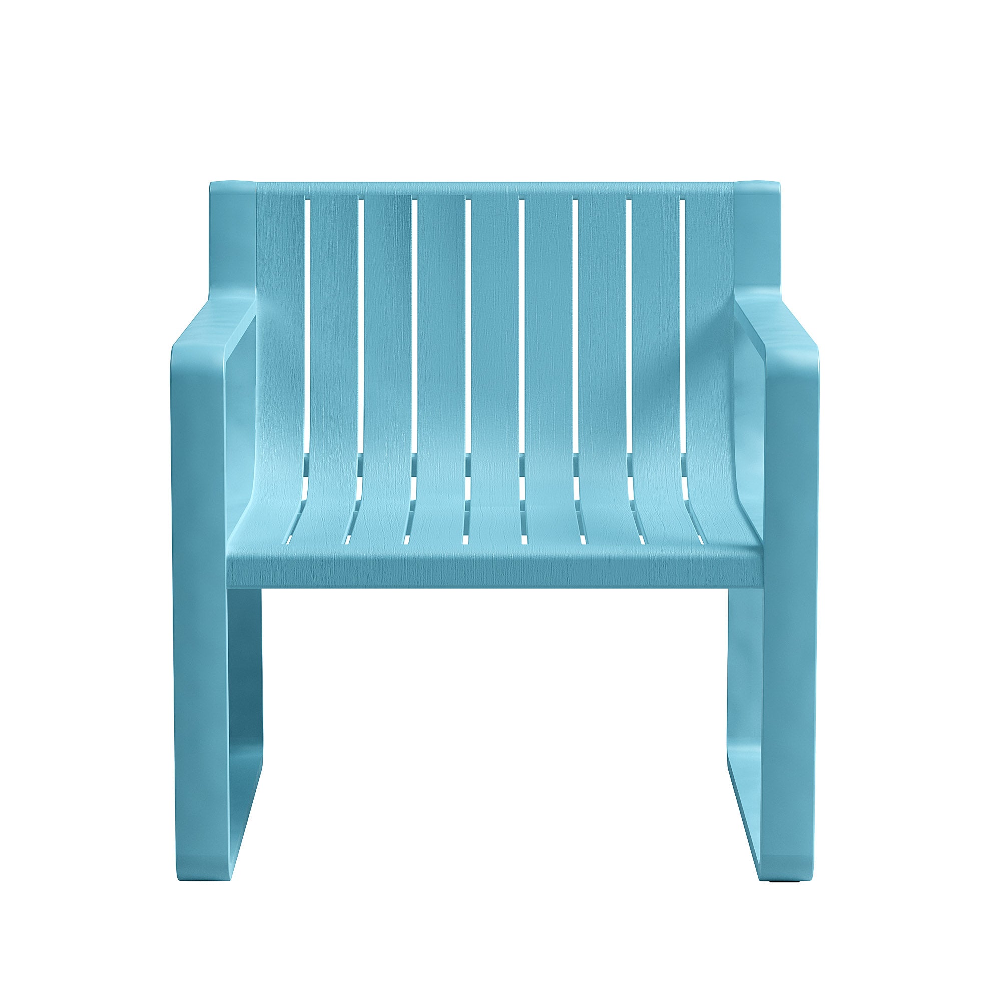 Ricki 5 Piece Modern Patio or Poolside Set - Tiffany Blue