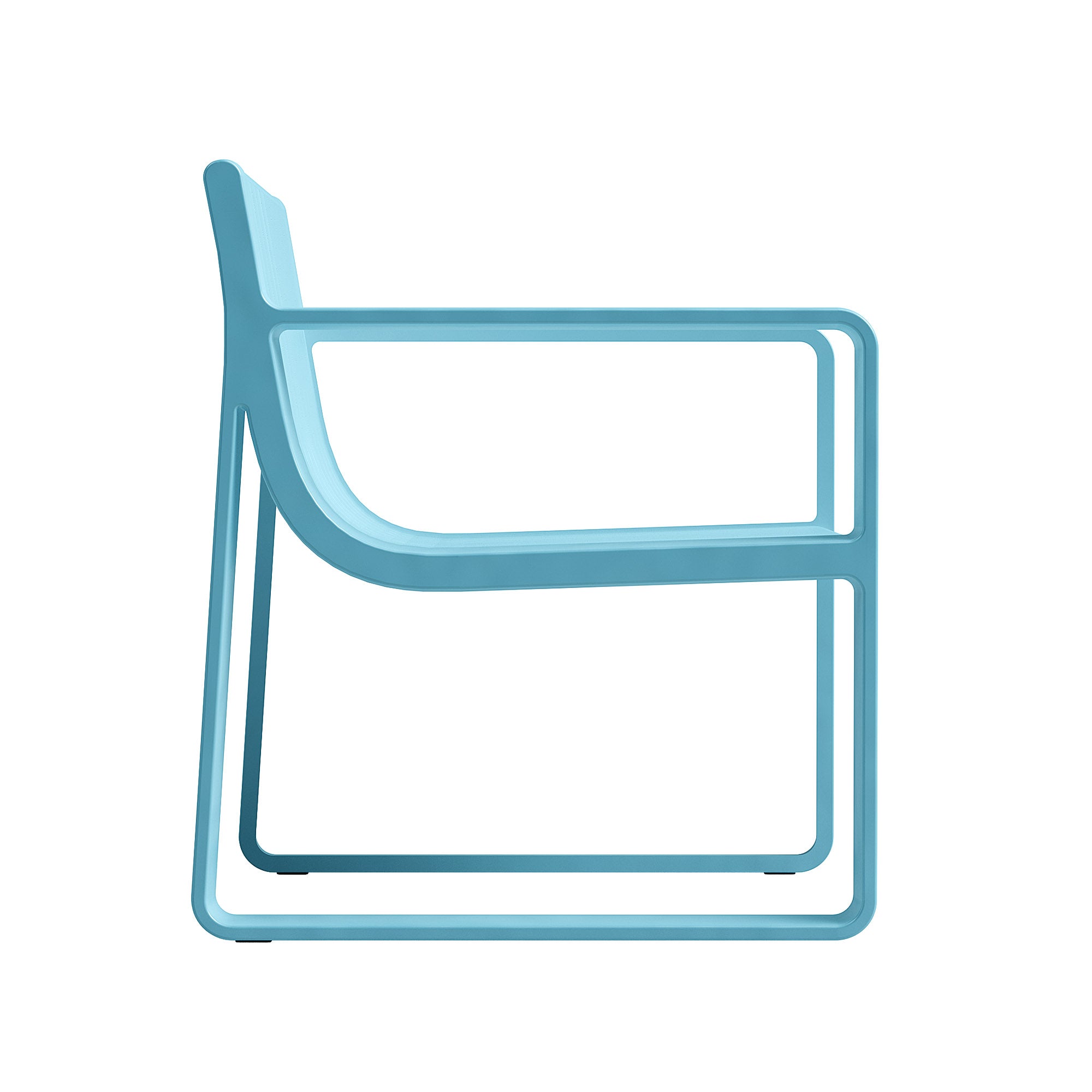 Ricki 5 Piece Modern Patio or Poolside Set - Tiffany Blue