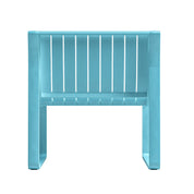 Ricki 5 Piece Modern Patio or Poolside Set - Tiffany Blue