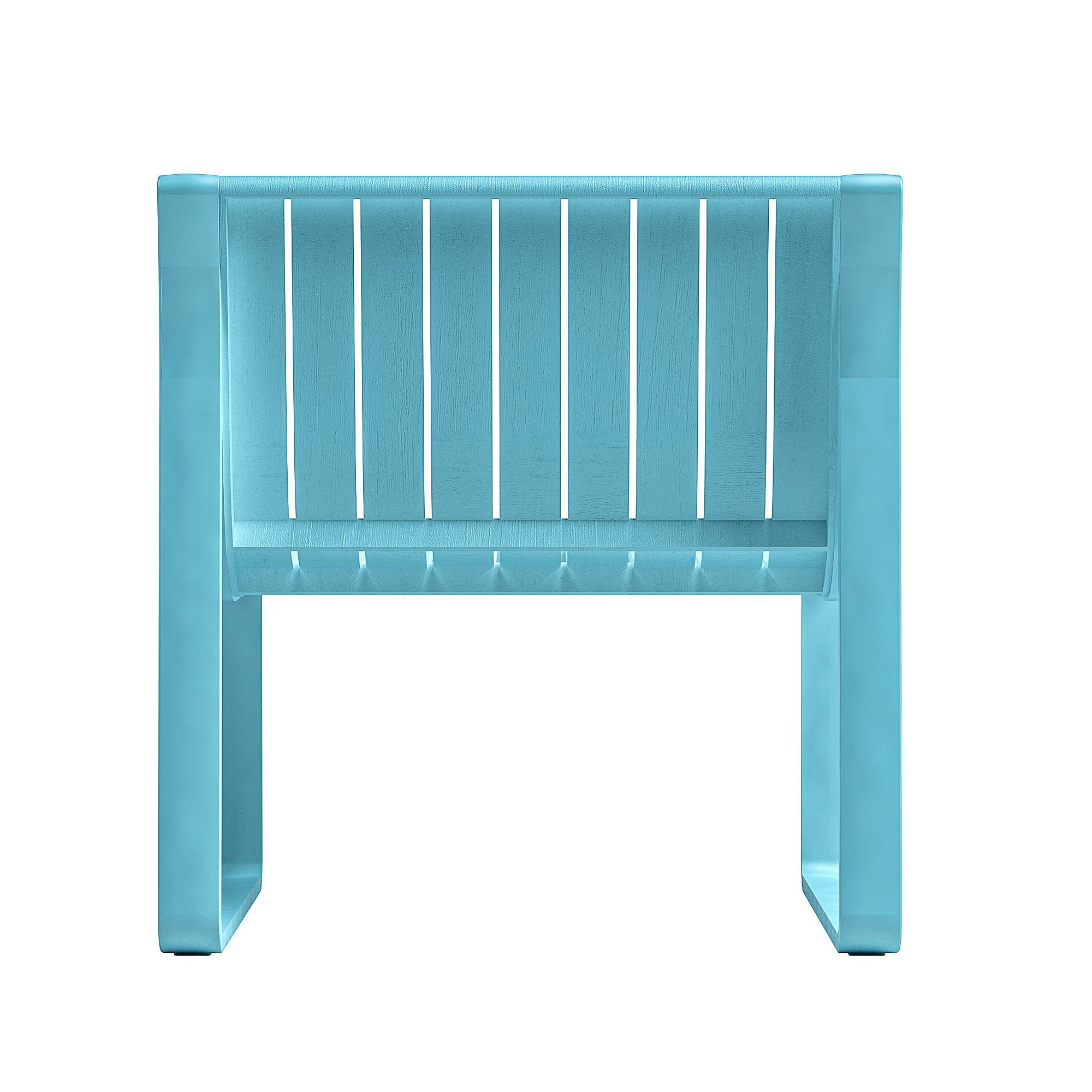 Ricki 5 Piece Modern Patio or Poolside Set - Tiffany Blue