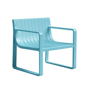Ricki 5 Piece Modern Patio or Poolside Set - Tiffany Blue