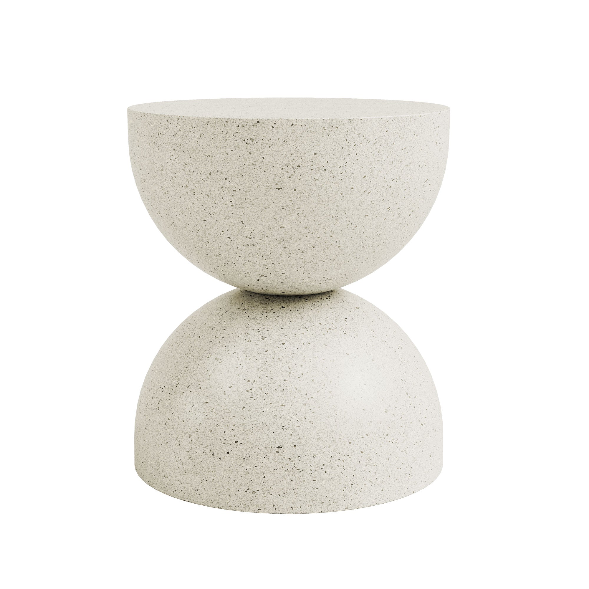 Alina Side Table - Stone White, Indoor/Outdoor