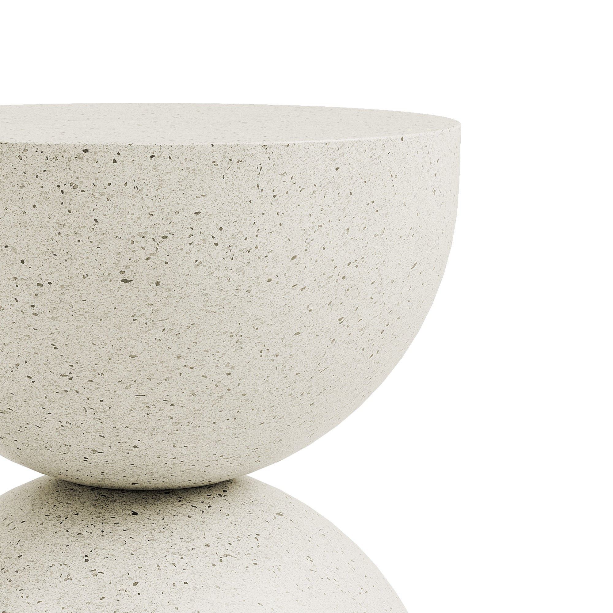 Alina Side Table - Stone White, Indoor/Outdoor