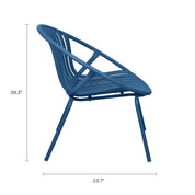 Rio Lounge Chair - Berry Blue, Indoor/Outdoor