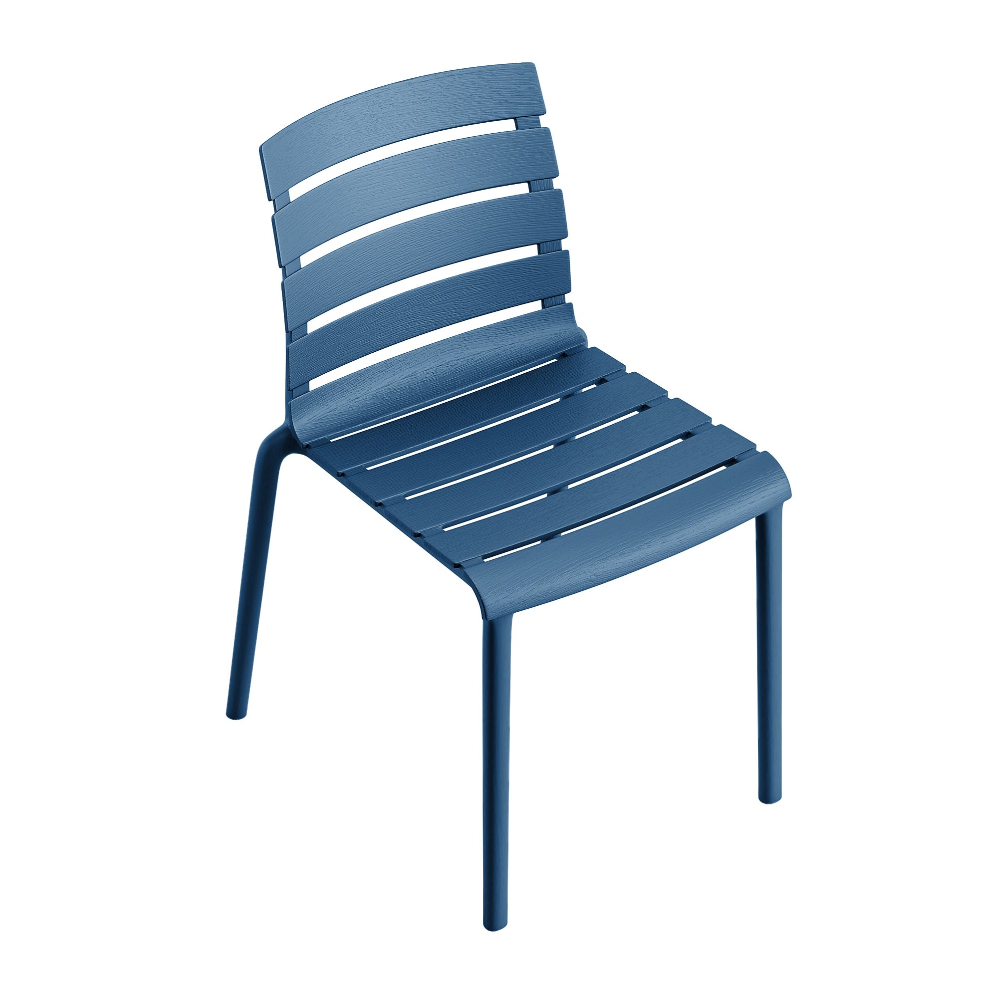 Rylan Stackable Chair - Berry Blue, Indoor/Outdoor - Set of 4