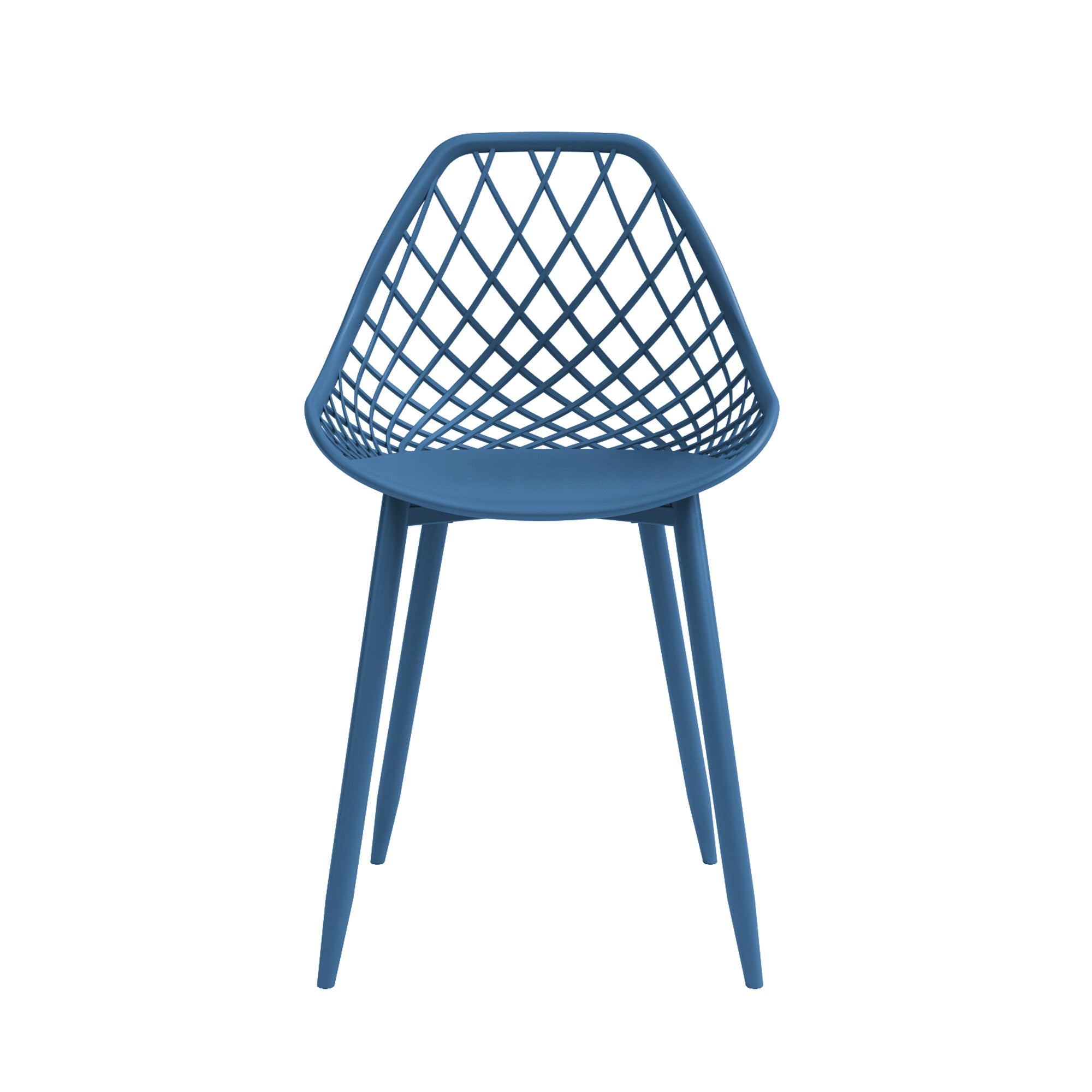 Kurv® Dining Chair - Berry Blue, Indoor/Outdoor - Set of 2