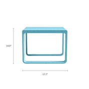Ricki 5 Piece Modern Patio or Poolside Set - Tiffany Blue