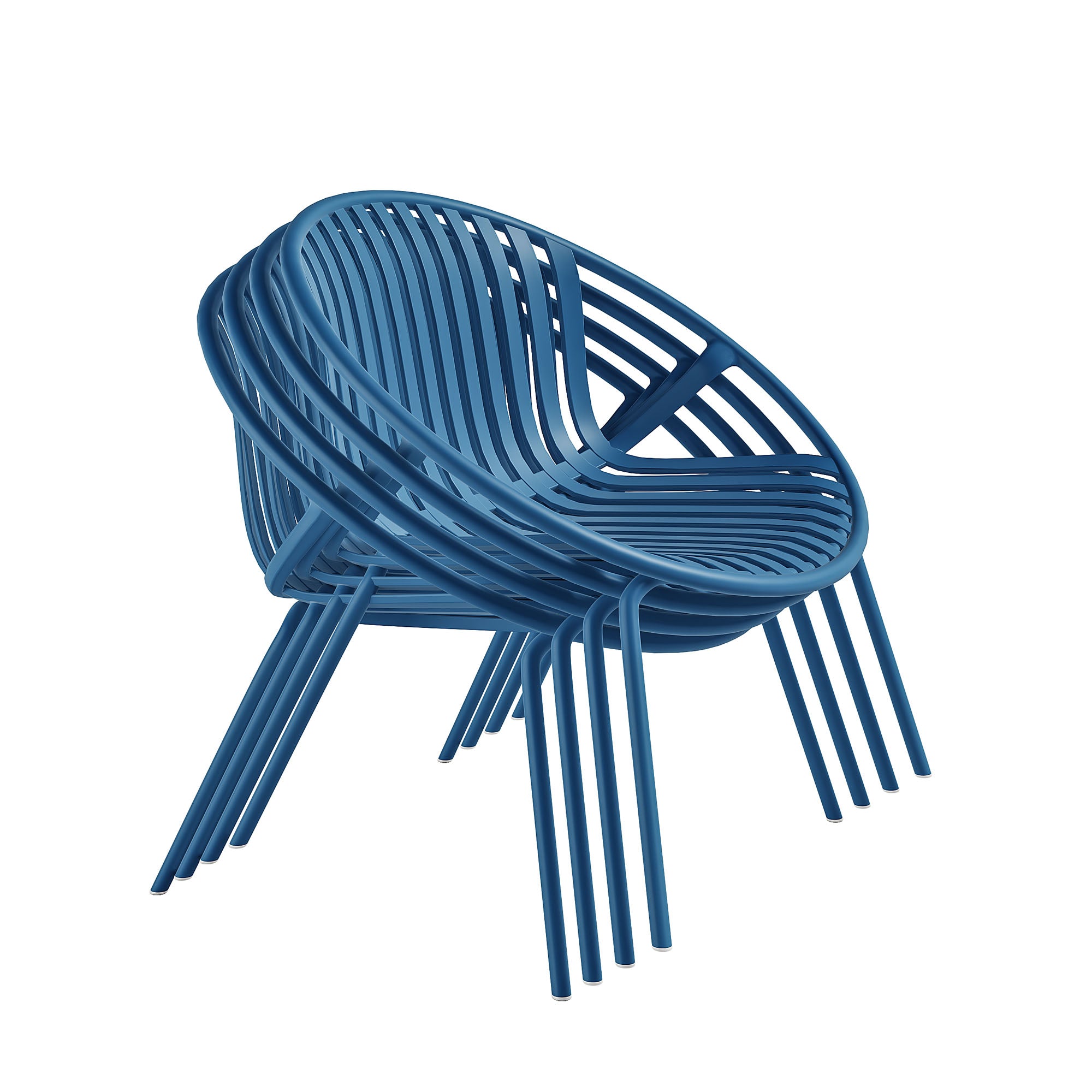 Rio Lounge Chair - Berry Blue, Indoor/Outdoor