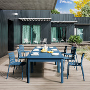 Rylan Stackable Chair - Berry Blue, Indoor/Outdoor - Set of 4