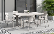 Rylan Stackable Chair - Cement Gray, Indoor/Outdoor - Set of 2