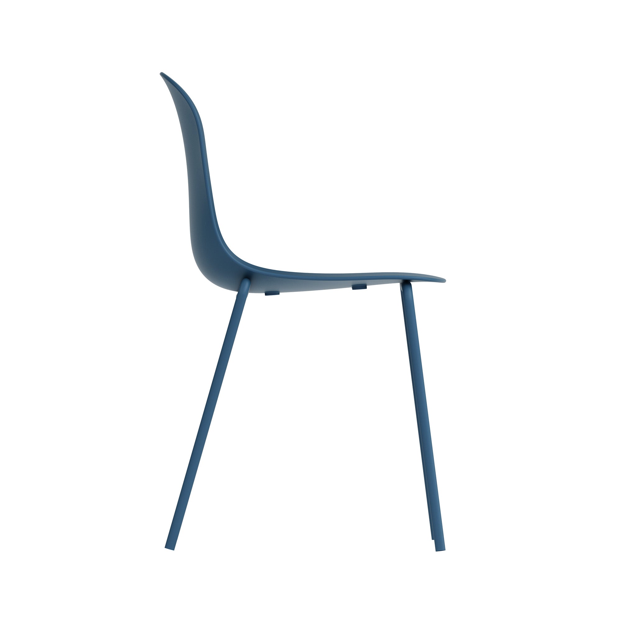 Serena Stackable Chair - Berry Blue, Indoor/Outdoor - Set of 4