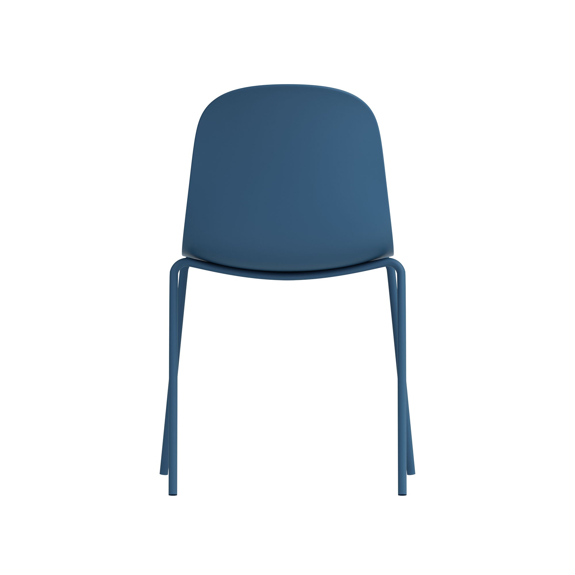 Serena Stackable Chair - Berry Blue, Indoor/Outdoor - Set of 4