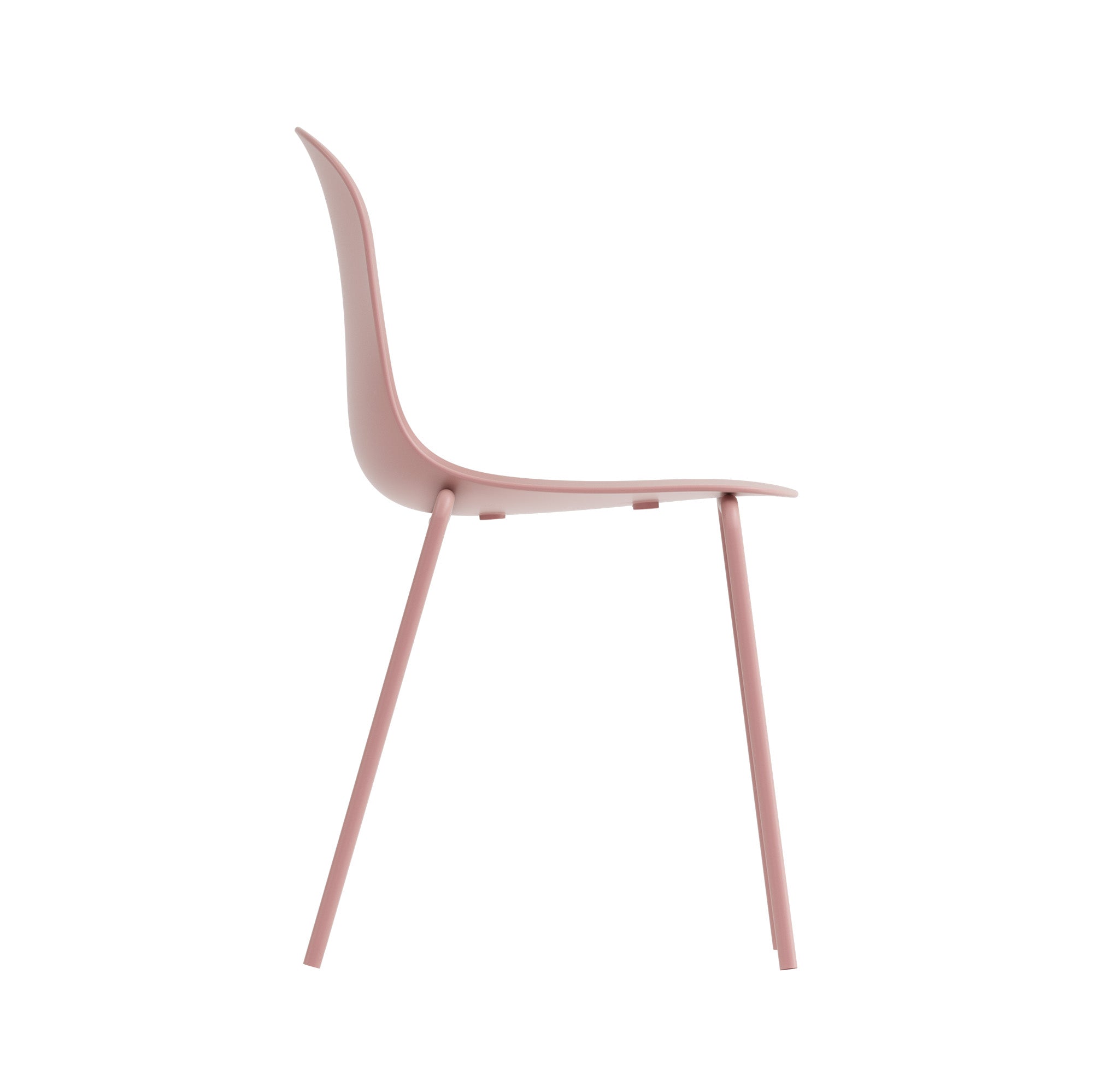 Serena Stackable Chair - Dusty Pink, Indoor/Outdoor - Set of 4