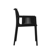 Weave Stackable Chair - Black, Indoor/Outdoor