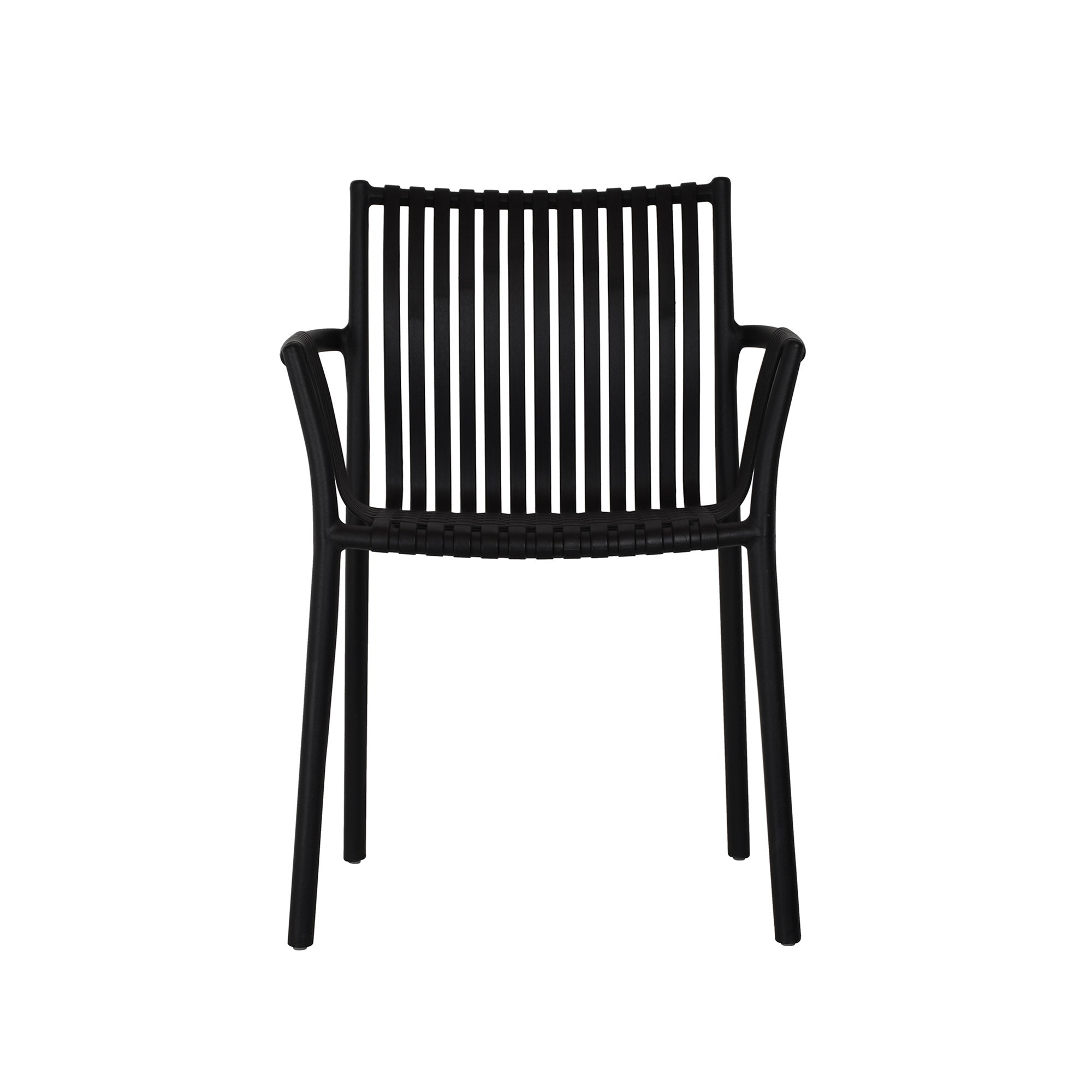 Weave Stackable Chair - Black, Indoor/Outdoor