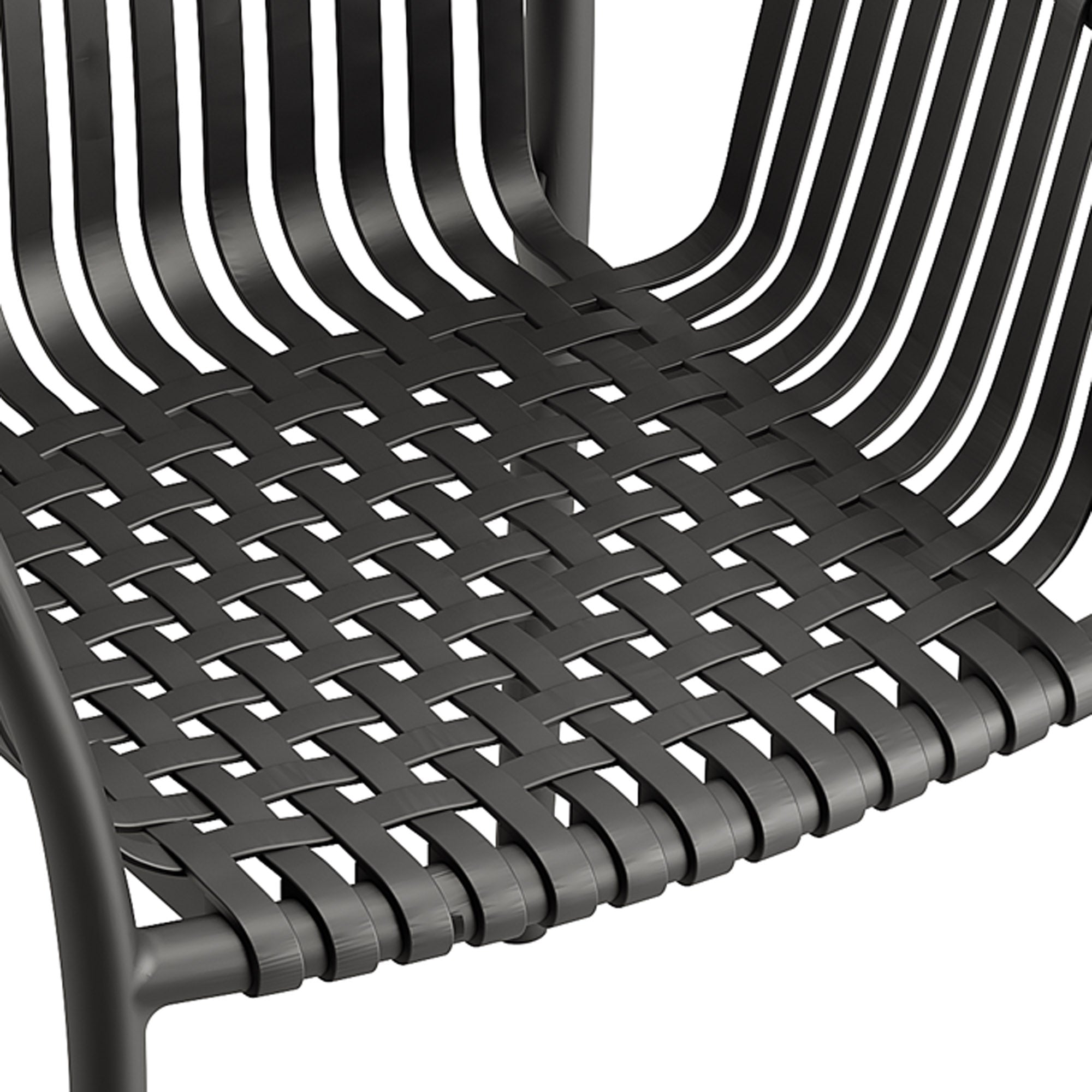 Weave Stackable Chair - Black, Indoor/Outdoor