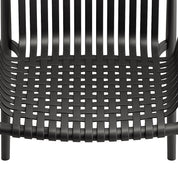 Weave Stackable Chair - Black, Indoor/Outdoor