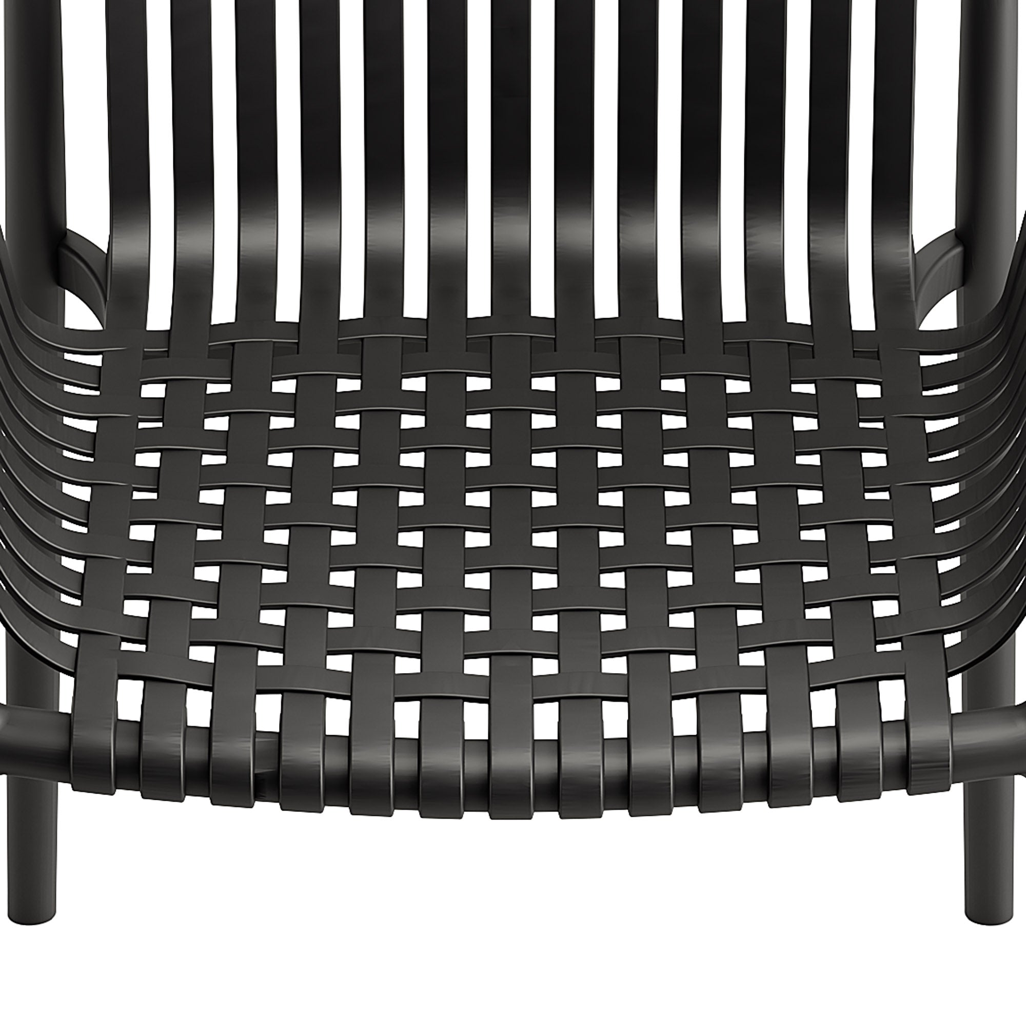 Weave Stackable Chair - Black, Indoor/Outdoor