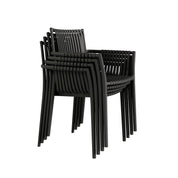 Weave Stackable Chair - Black, Indoor/Outdoor