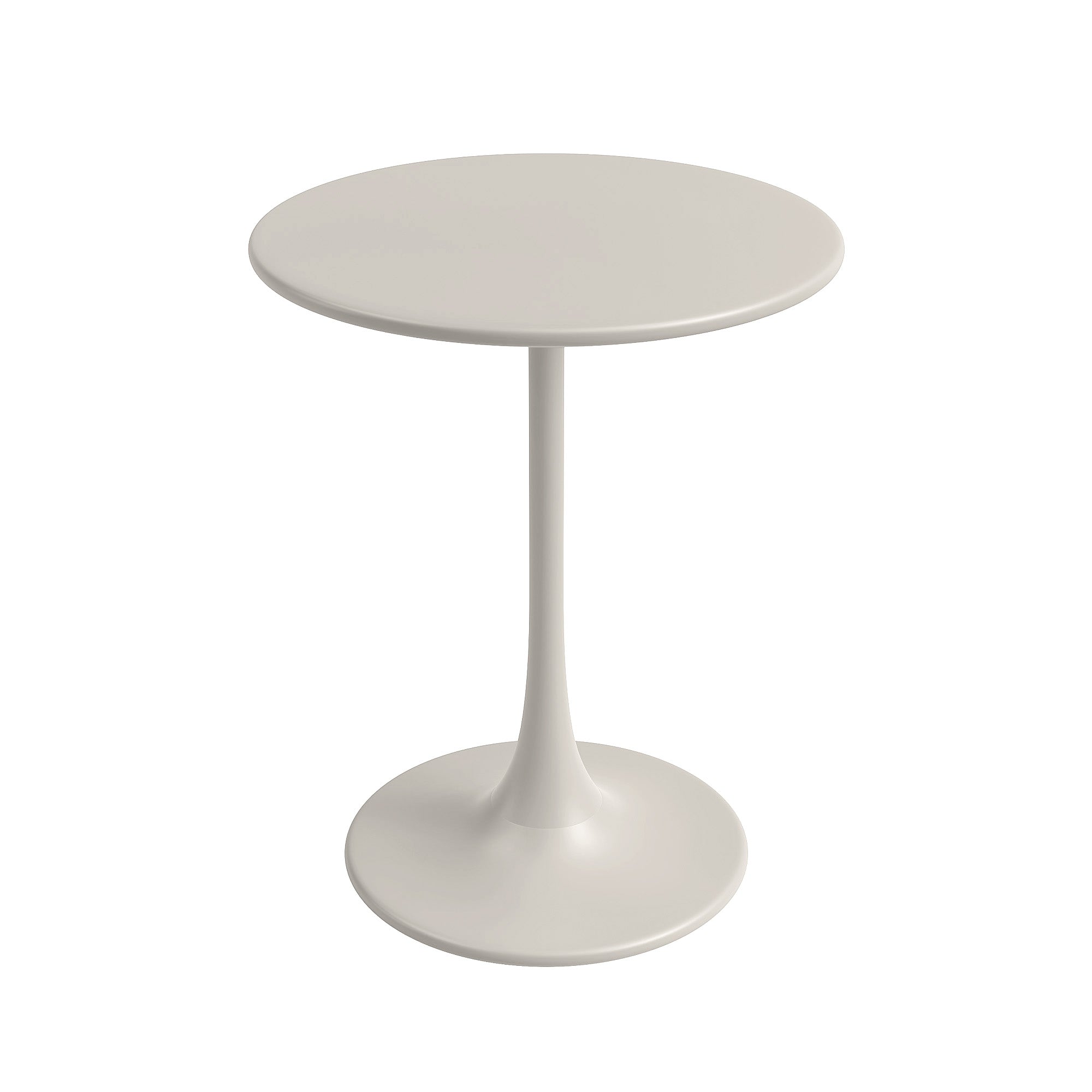 Kurv® Bistro Table - All Steel - Cement Gray, Indoor/Outdoor