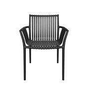 Weave Stackable Chair - Black, Indoor/Outdoor