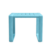 Ricki 5 Piece Modern Patio or Poolside Set - Tiffany Blue