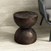 Alina Side Table - Dark Brown - 14.5"D x 17.9"H