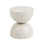 Alina Side Table - Stone White - 15"D x 17.7"H