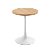 Elise Wood Top Round Table 24"D x 30"H - Berry Blue