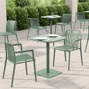 Haley Square Table - Aloe Green