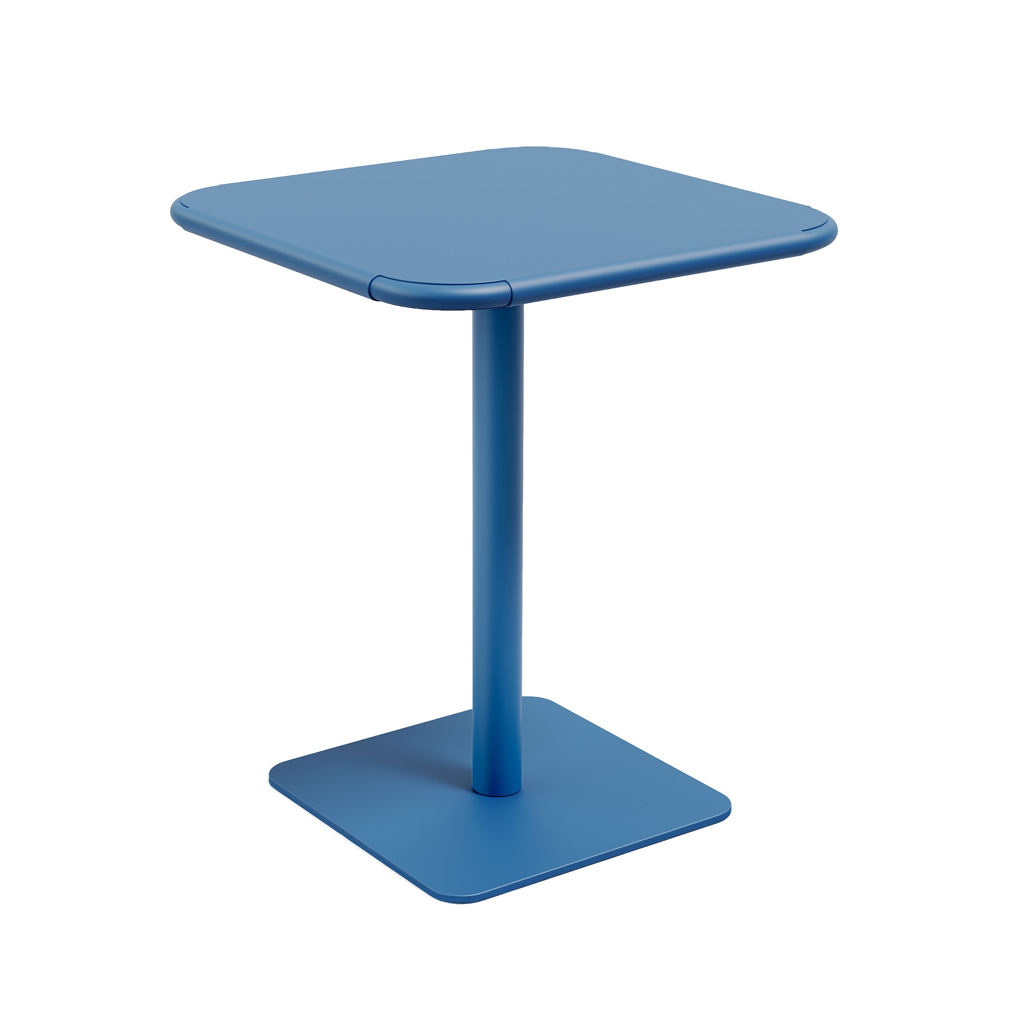 Haley Square Table - All Steel - Berry Blue, Indoor/Outdoor