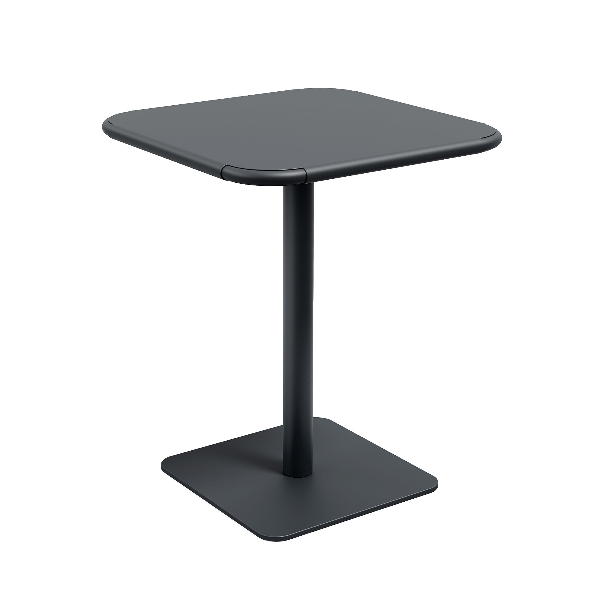 Haley Square Table - All Steel - Black, Indoor/Outdoor