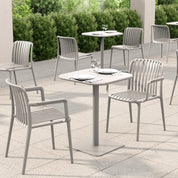 Haley Square Table - Cement Gray