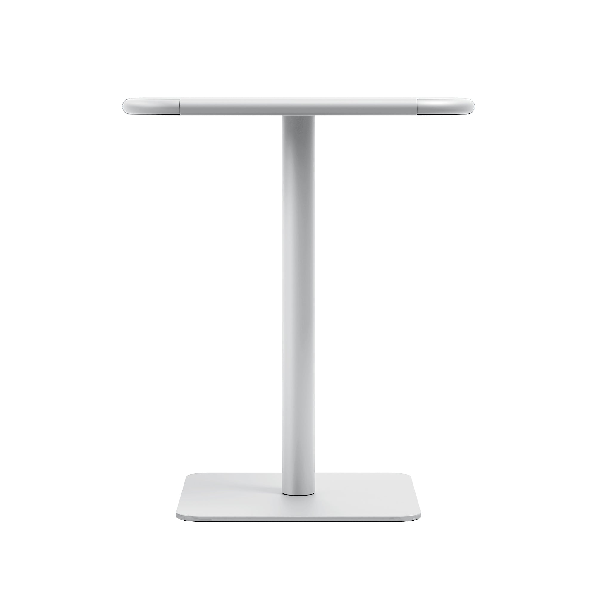 Haley Square Table - All Steel - White, Indoor/Outdoor