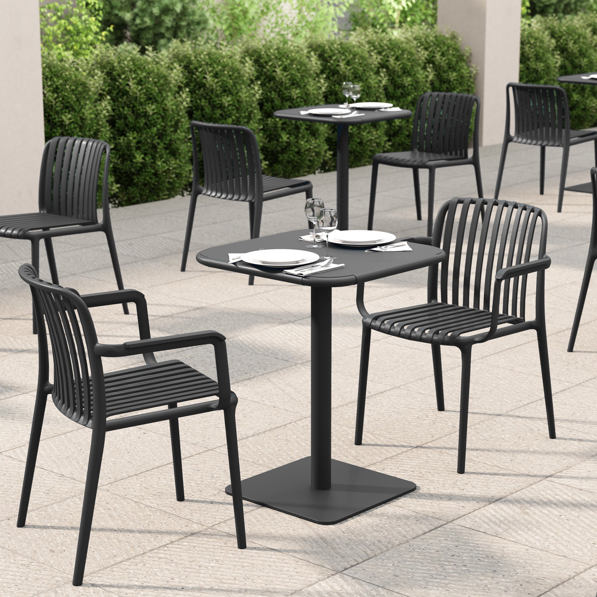 Haley Square Table - Black