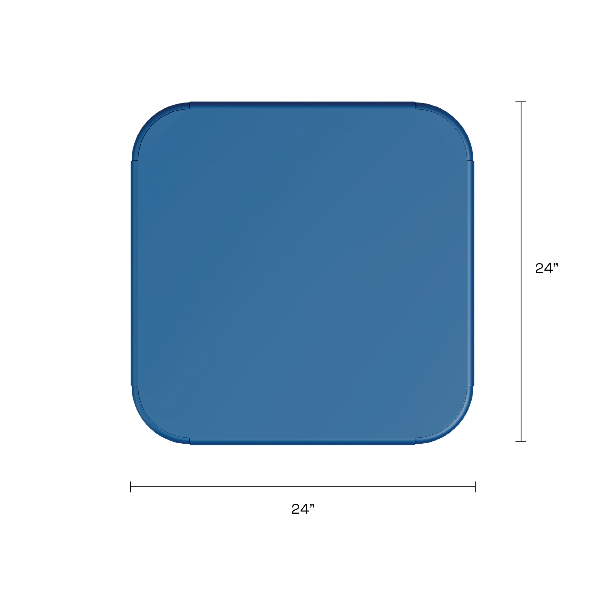 Haley Square Table - Berry Blue
