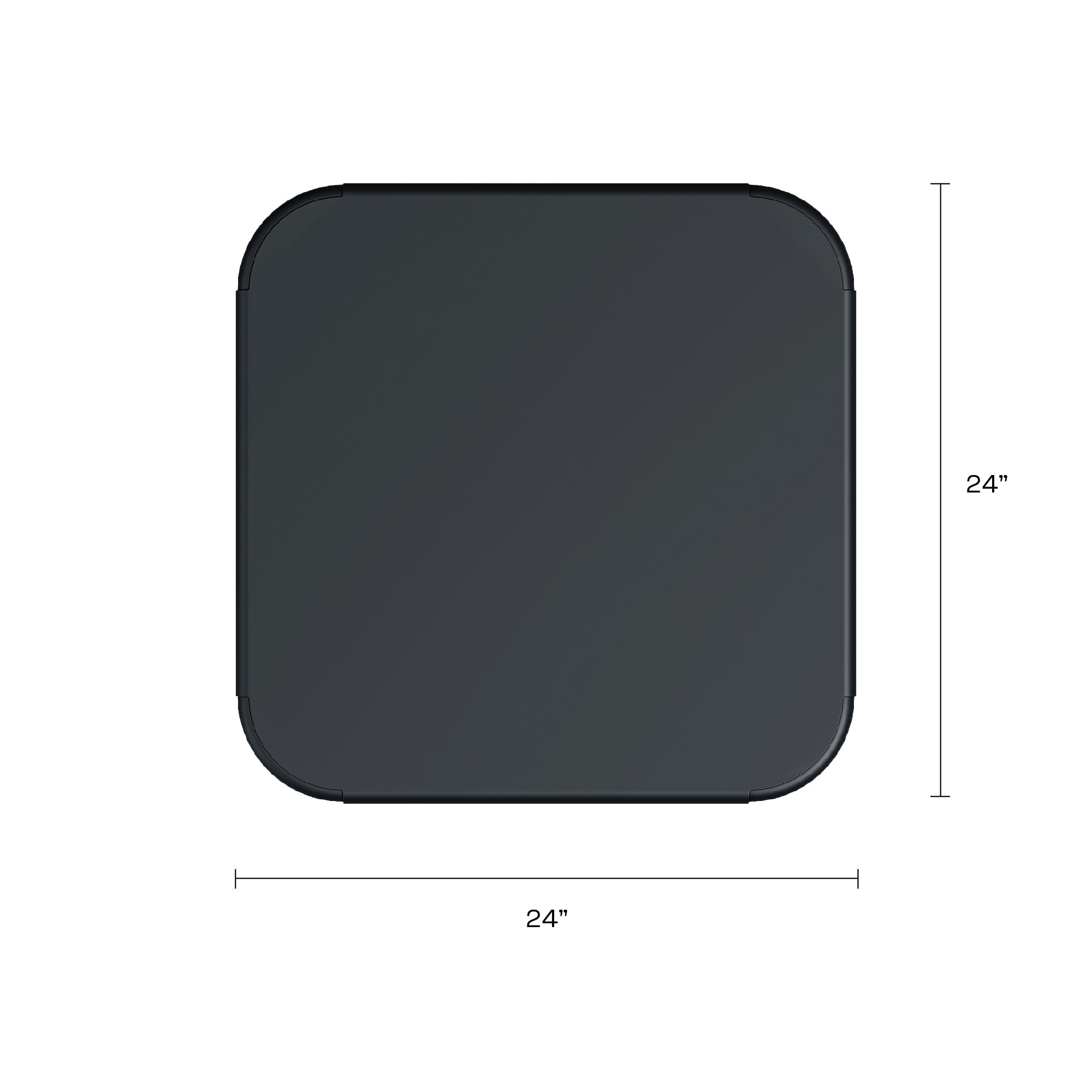 Haley Square Table - Black