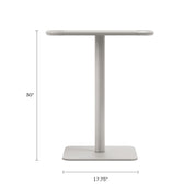 Haley Square Table - Cement Gray
