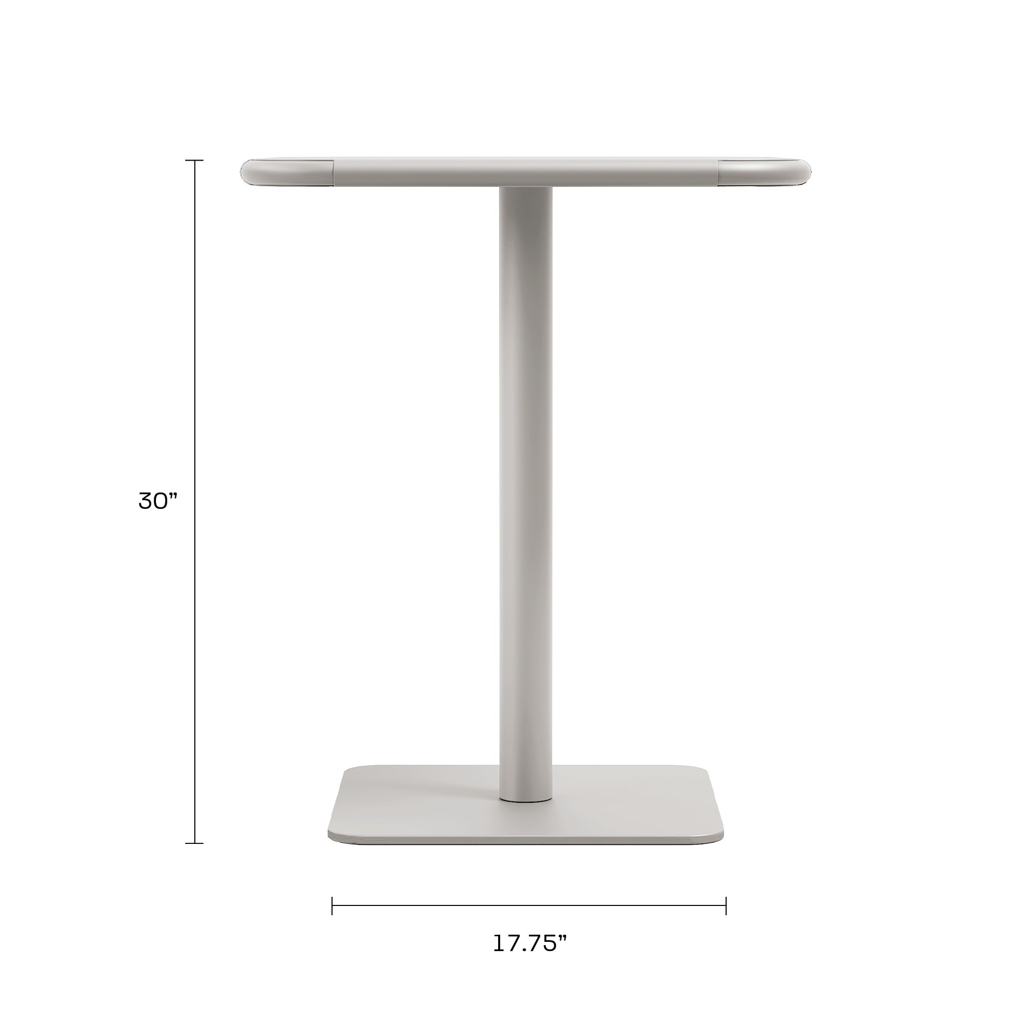 Haley Square Table - Cement Gray