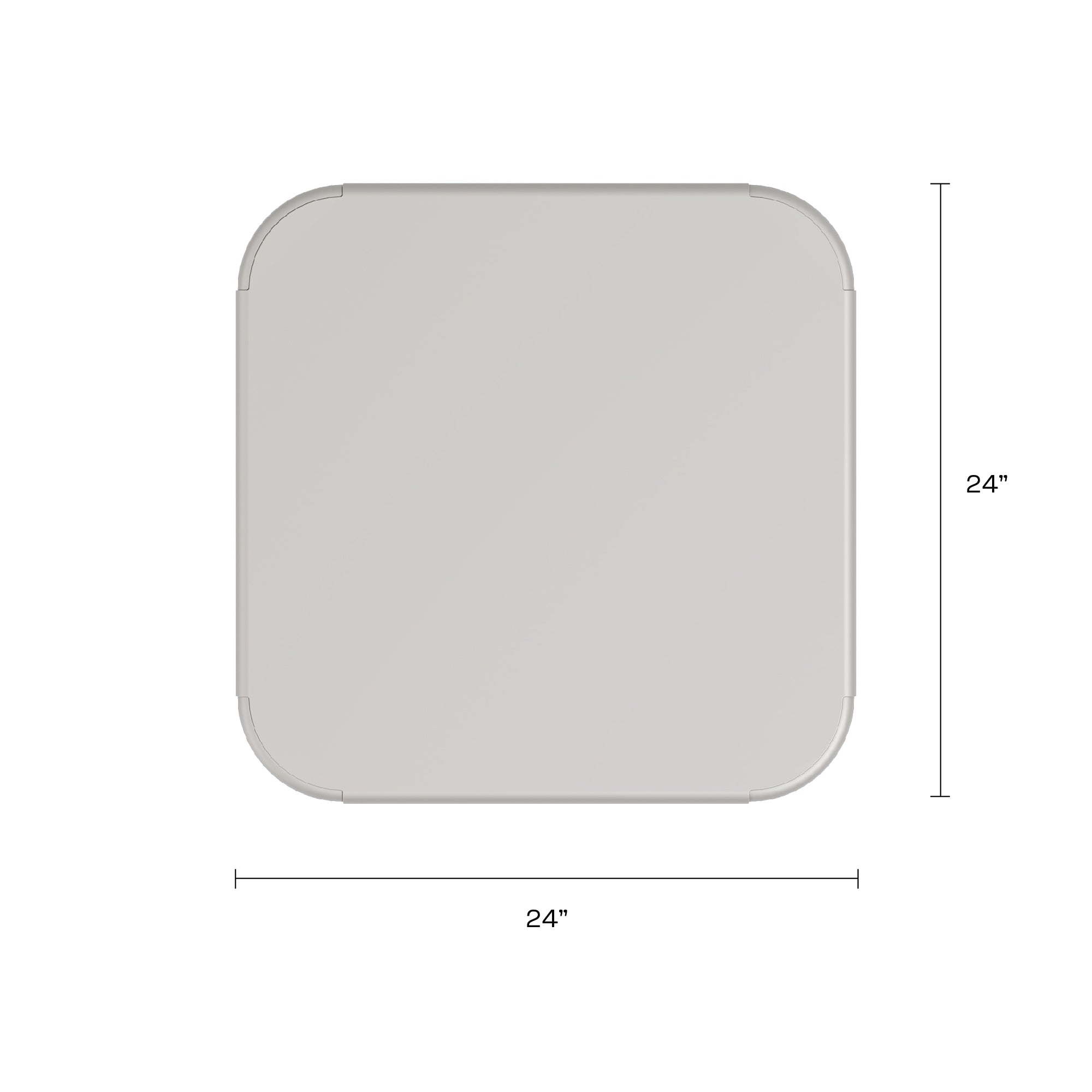 Haley Square Table - Cement Gray