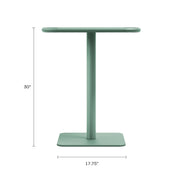 Haley Square Table - Aloe Green
