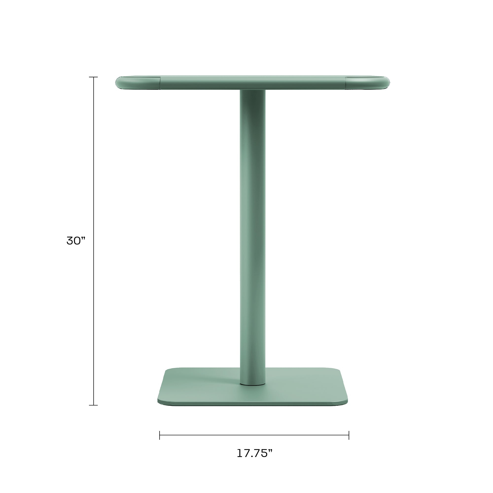 Haley Square Table - Aloe Green