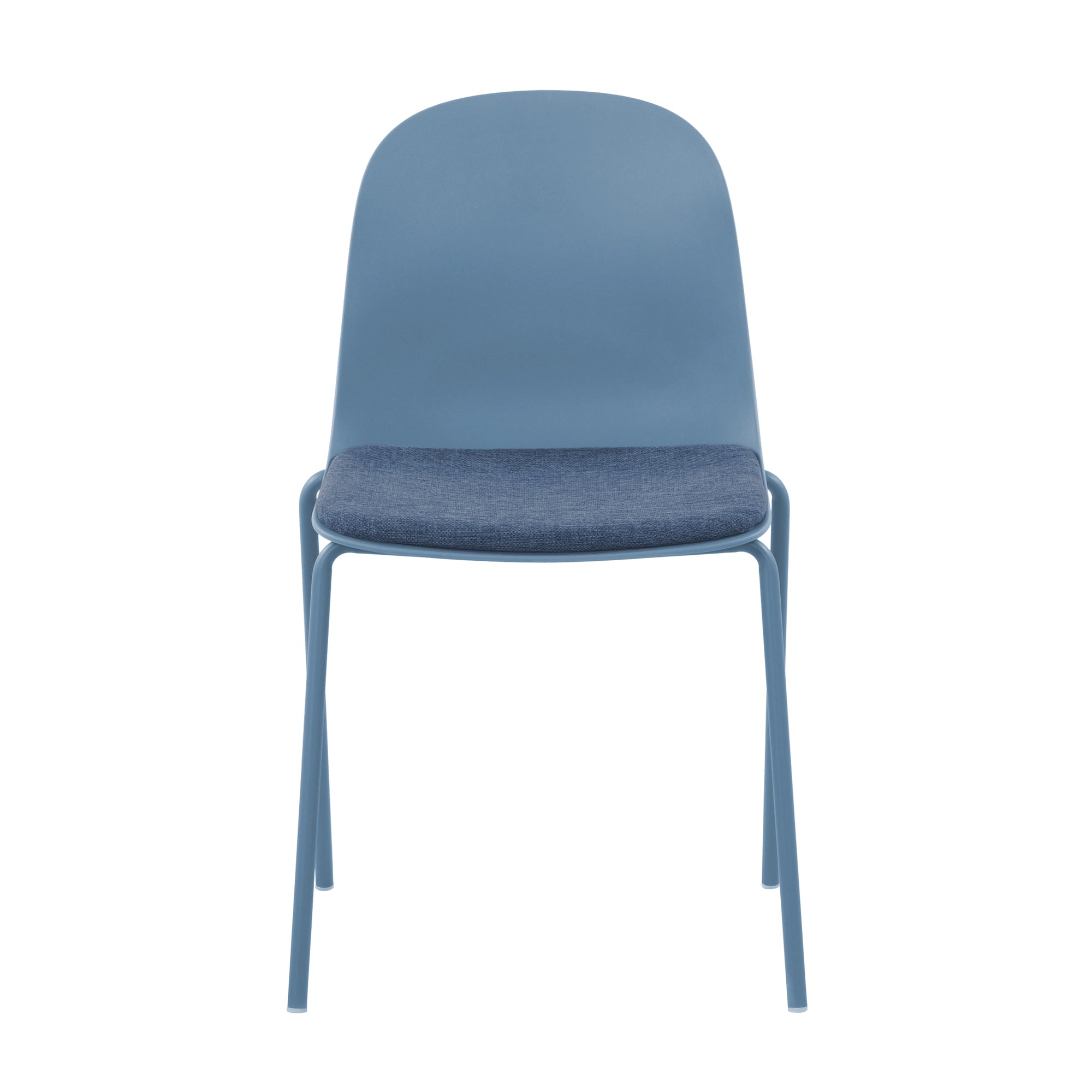 Serena Stackable Chair with Cushion - Whale Blue - Set of 4