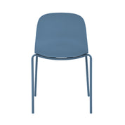 Serena Stackable Chair with Cushion - Whale Blue - Set of 4