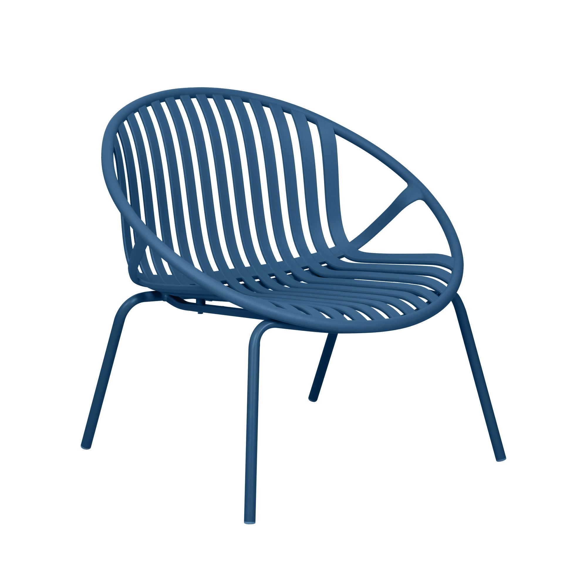 Rio Lounge Chair - Berry Blue, Indoor/Outdoor - Set of 2