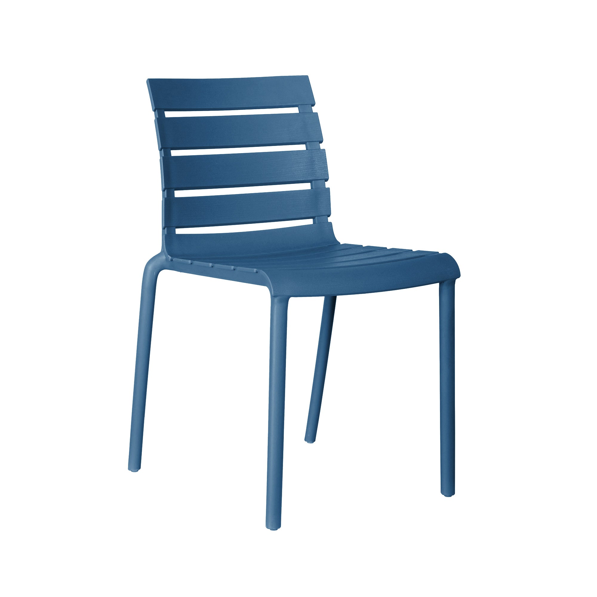 Rylan Stackable Chair - Berry Blue, Indoor/Outdoor - Set of 4