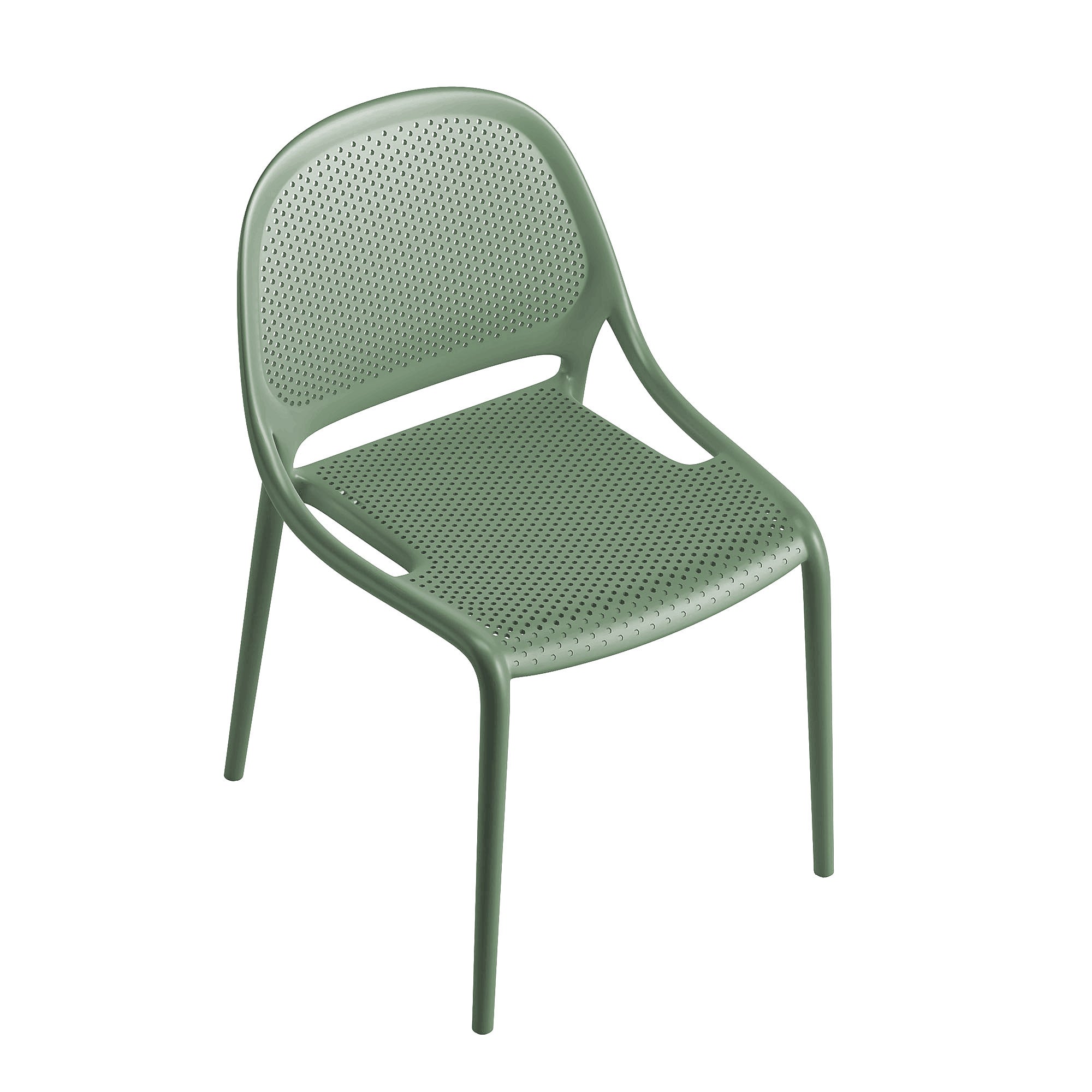 Shay Indoor and Outdoor Stackable Chair - Aloe Green - Set of 2