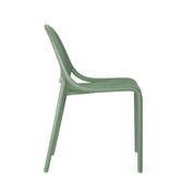 Shay Indoor and Outdoor Stackable Chair - Aloe Green - Set of 4